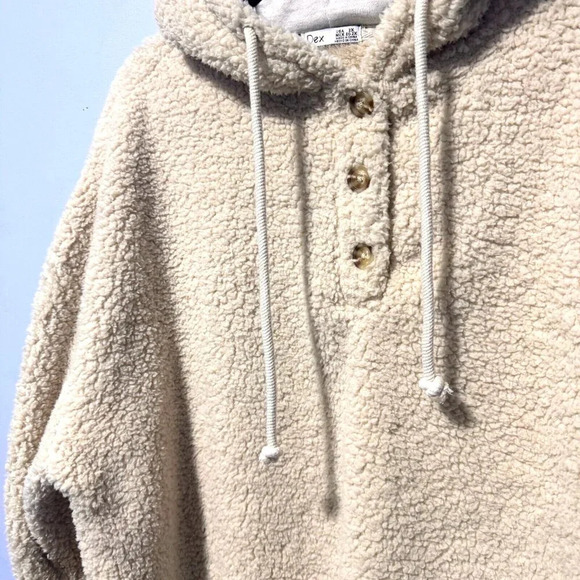 Dex plus Womens NWT 2X Long Sleeve Drawstring Hoodies Sherpa Pullover Sweaters - Picture 2 of 5
